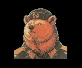 Soviet Bear meme card, rare rarity