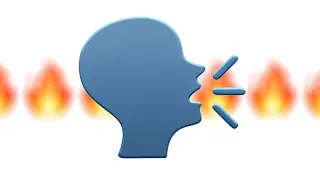 Speaking Head Emoji 🗣️ meme card, common rarity