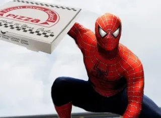 Spider-Man 2 Pizza Delivery Theme meme card, rare rarity