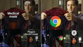 Spider-Man Throwing Away Classic Costume and Putting on Black Suit meme card, common rarity