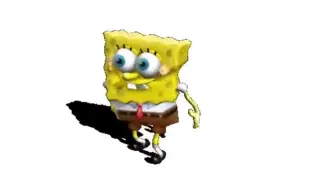 SpongeBob Sings (AI) / Characters Sing meme card, common rarity