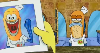 Carte meme SpongeBob « Where Do the Years Go », rareté rare
