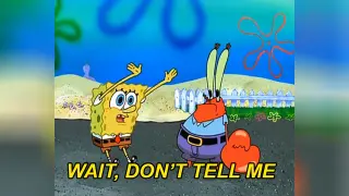 Carte meme SpongeBob’s "Wait Don’t Tell Me", rareté commune