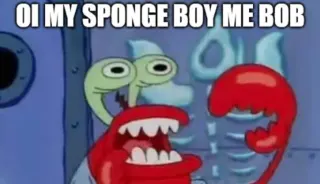 SpongeBoy Me Bob meme card, rare rarity