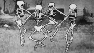 Spooky Scary Skeletons meme card, epic rarity