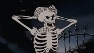 Spooky Skeleton meme card, common rarity