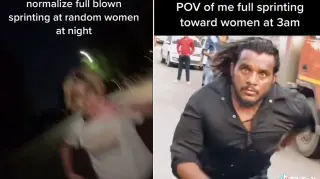 Carte meme Sprinting At Women At Night, rareté commune