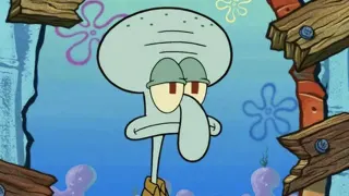 Squidward Tentacles meme card, rare rarity