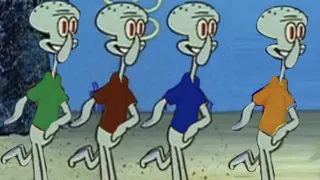 Squidward "When You Have a Friend" meme card, common rarity