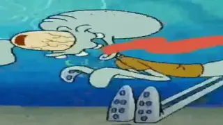 Squidward Yell meme card, common rarity