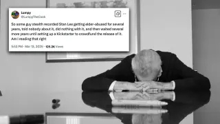 Stan Lee: The Final Chapter meme card, common rarity