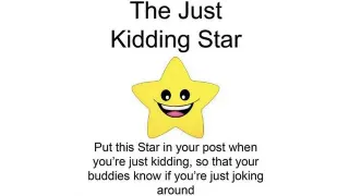 Carte meme Star Posting / The Just Kidding Star, rareté commune