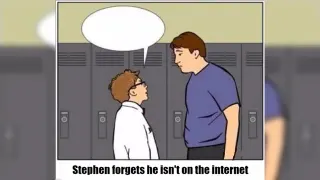 Stephen Forgets That He Isn't On The Internet meme card, common rarity
