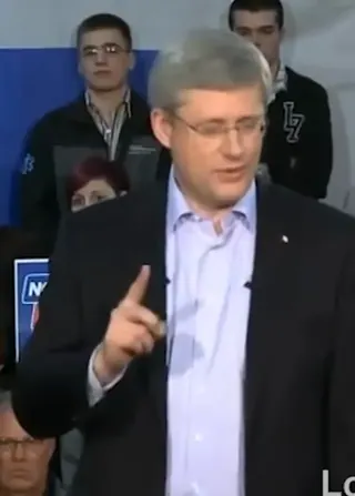 Carte meme Harper et l'« élection », rareté commune