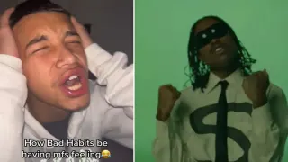 Steve Lacy's "Bad Habit" meme card, common rarity