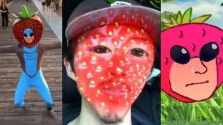 Steven Yeun "I'm a Strawberry" meme card, common rarity