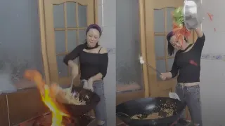 Stir Fry Dance meme card, common rarity