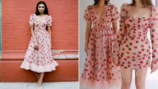 Strawberry Dress meme card, common rarity