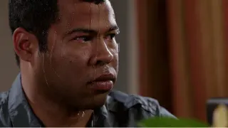 Carte meme Sweating Jordan Peele, rareté rare
