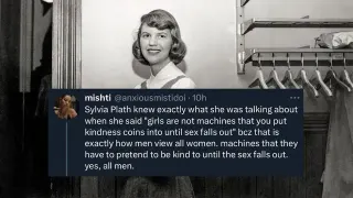 Sylvia Plath Knew What She Was Talking About When She Wrote X meme card, common rarity