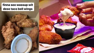 Taco Bell Wings meme card, common rarity