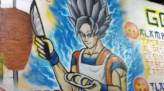 Tacos Goku meme card, common rarity
