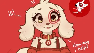 Target Dog Girl (Furry) meme card, common rarity