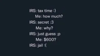 Tax Time :) meme card, common rarity