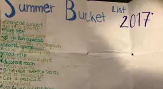 Carte meme Teen’s Summer 2017 Bucket List, rareté commune