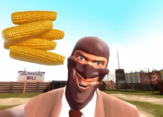 TF2 Food Debate meme card, rare rarity