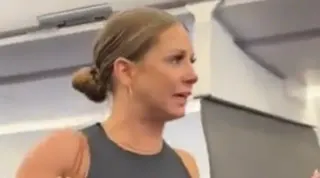 "That Motherfucker Is Not Real" Plane Woman / Tiffany Gomas meme card, rare rarity
