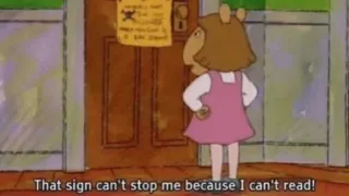 That Sign Can't Stop Me Because I Can't Read meme card, epic rarity
