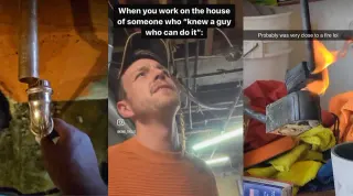 That Would Be My Nephew Thomas, He's Very Handy meme card, common rarity