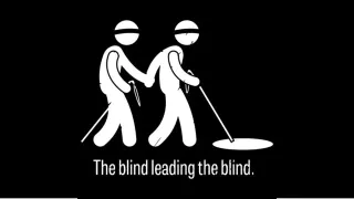 The Blind Leading The Blind meme card, common rarity