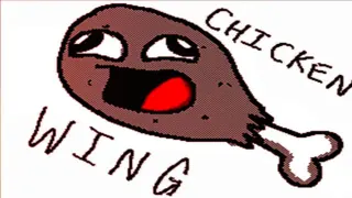 The Chicken Wing Song meme card, rare rarity