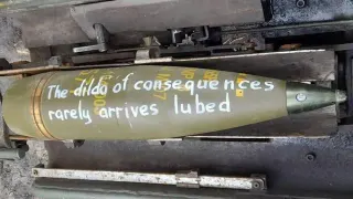 The Dildo of Consequences Rarely Arrives Lubed meme card, rare rarity