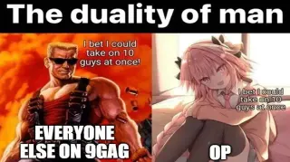 Carte meme The Duality of Man, rareté commune