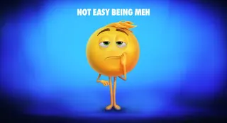 The Emoji Movie meme card, rare rarity