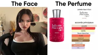 The Face vs. The Perfume meme card, common rarity