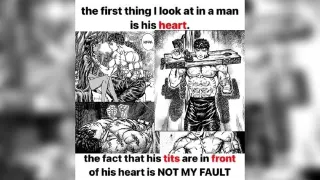 The First Thing I Look at In a Man Is His Heart meme card, common rarity