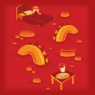 The Floor is Lava / Hot Lava Game meme card, rare rarity
