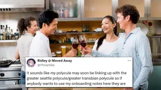 The Greater Seattle Polycule meme card, common rarity