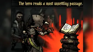 The Hero Reads a Most Unsettling Passage meme card, common rarity
