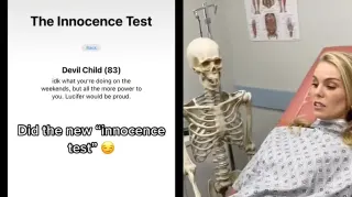 The Innocence Test meme card, common rarity