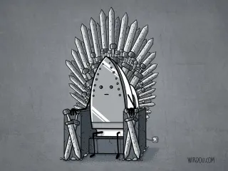 The Iron Throne meme card, common rarity
