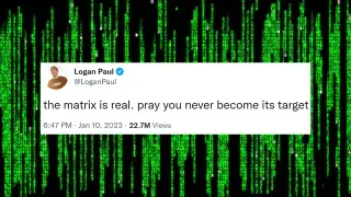 Carte meme The Matrix Is Real / Escape the Matrix, rareté commune