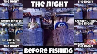 The Night Before Fishing meme card, common rarity