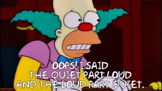 The Quiet Part Loud meme card, common rarity