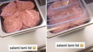 The Salami Lid meme card, common rarity