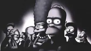 Carte meme The Simpsons Sopranos Poster / Black and White Stare, rareté commune